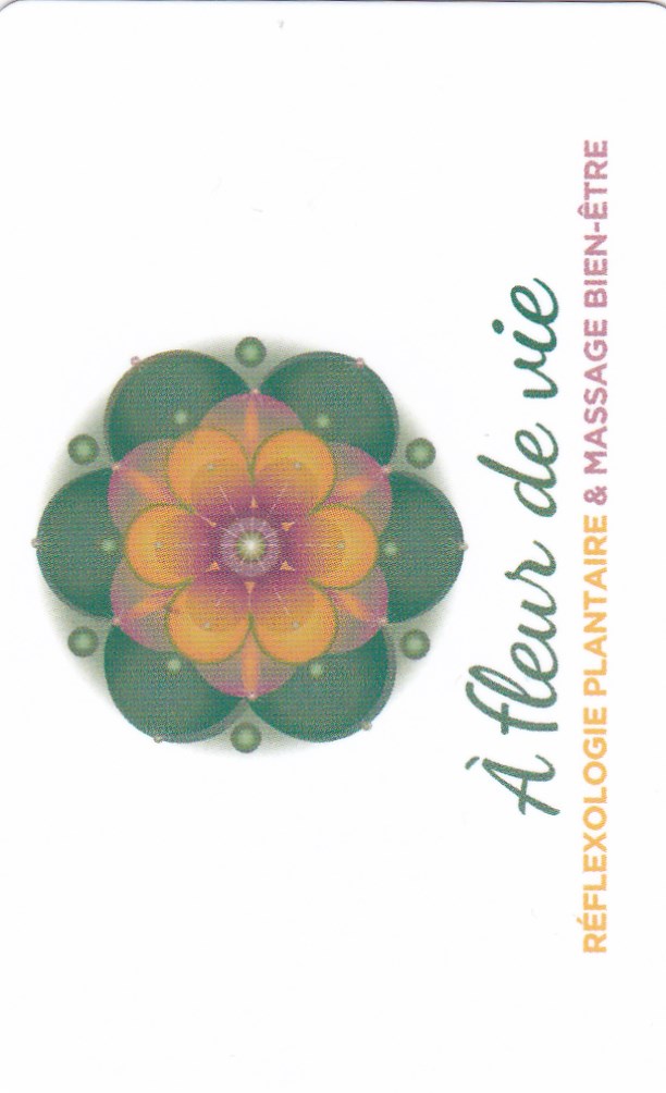 Bon cadeau recto carte cadeau fleur de vie