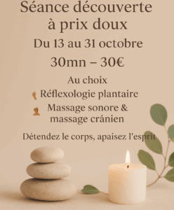 Séance découverte Réflexologie plantaire Massage bien-être