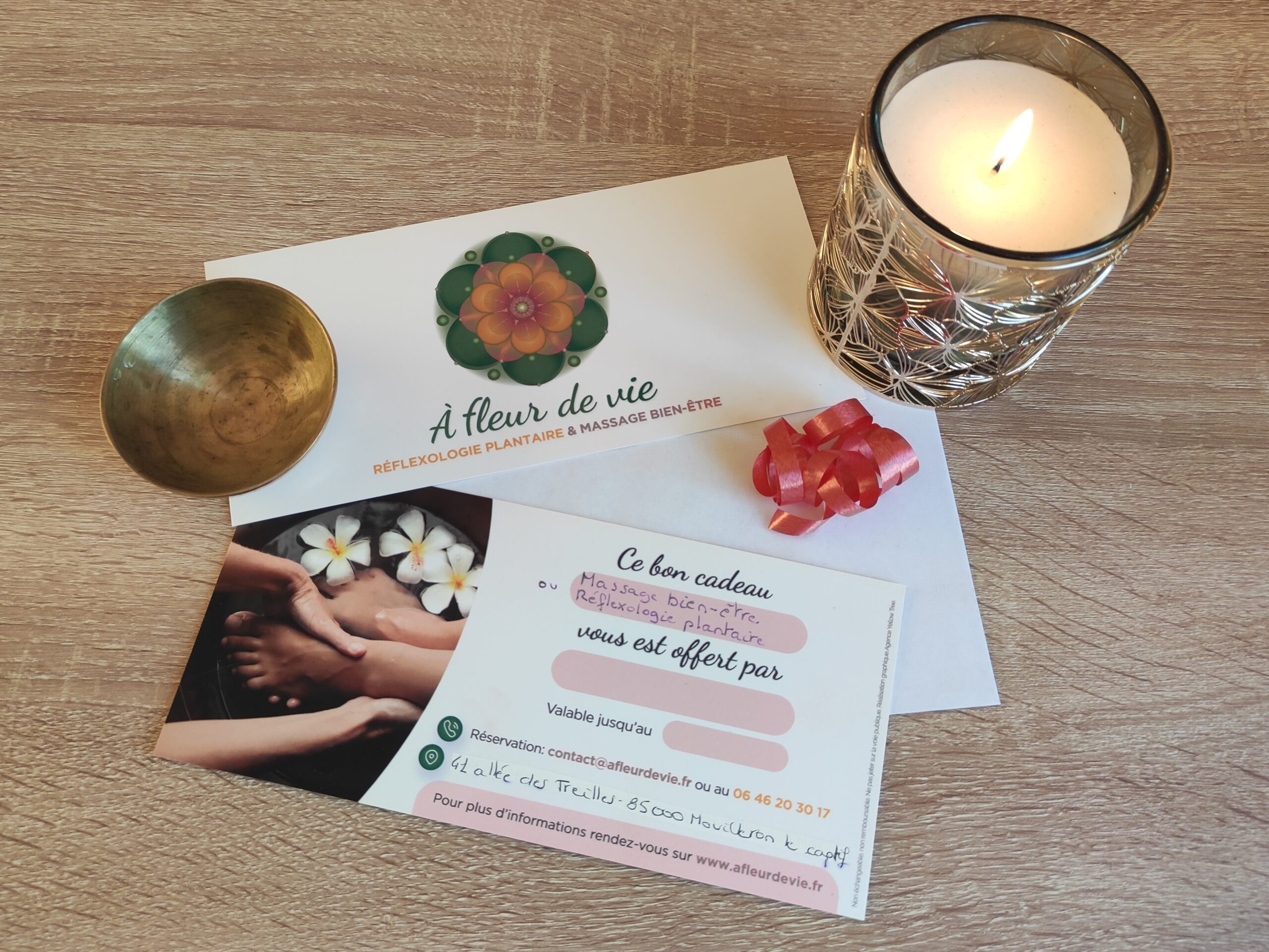 Bon Cadeau Plaisir d'offrir Bon cadeau Plaisir d'offrir Réflexologie plantaire Massage bien-être Vendée