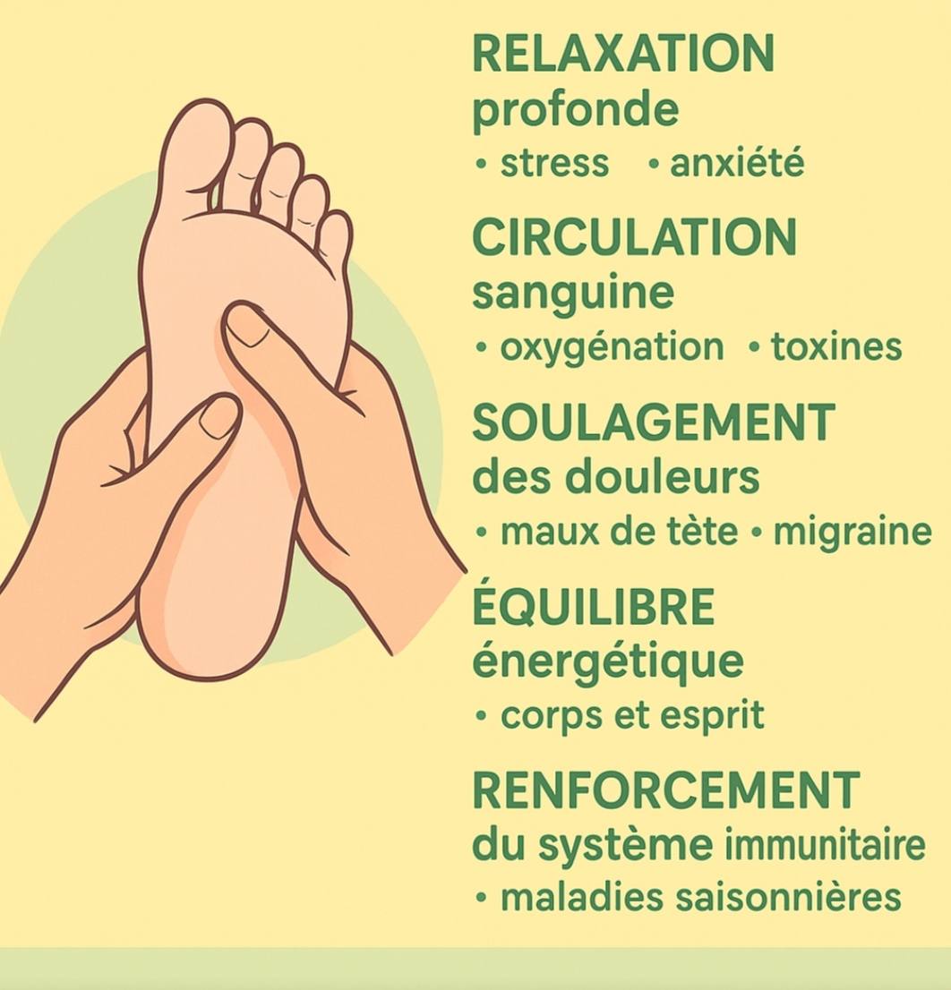 Réflexologie plantaire bienfaits